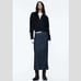NWT ZARA Z1975 DENIM MIDI SKIRT BLUE