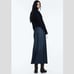 NWT ZARA Z1975 DENIM MIDI SKIRT BLUE