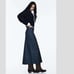 NWT ZARA Z1975 DENIM MIDI SKIRT BLUE