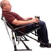 GCI Outdoor Kickback Rocker Chair (Color: Pewter)