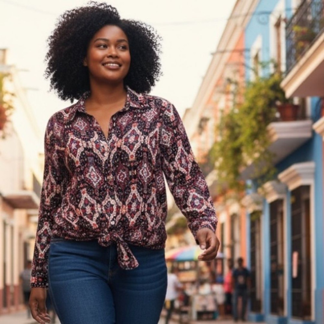 Fifteen Twenty Silk Blouse with Front Tie in a Mix of Beautiful Colors NWT Small