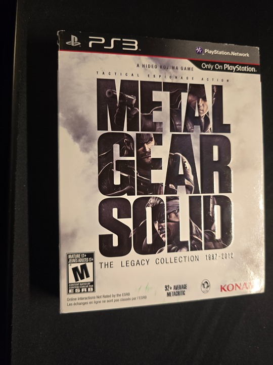 Metal Gear Solid Legacy Collection CIB PS3
