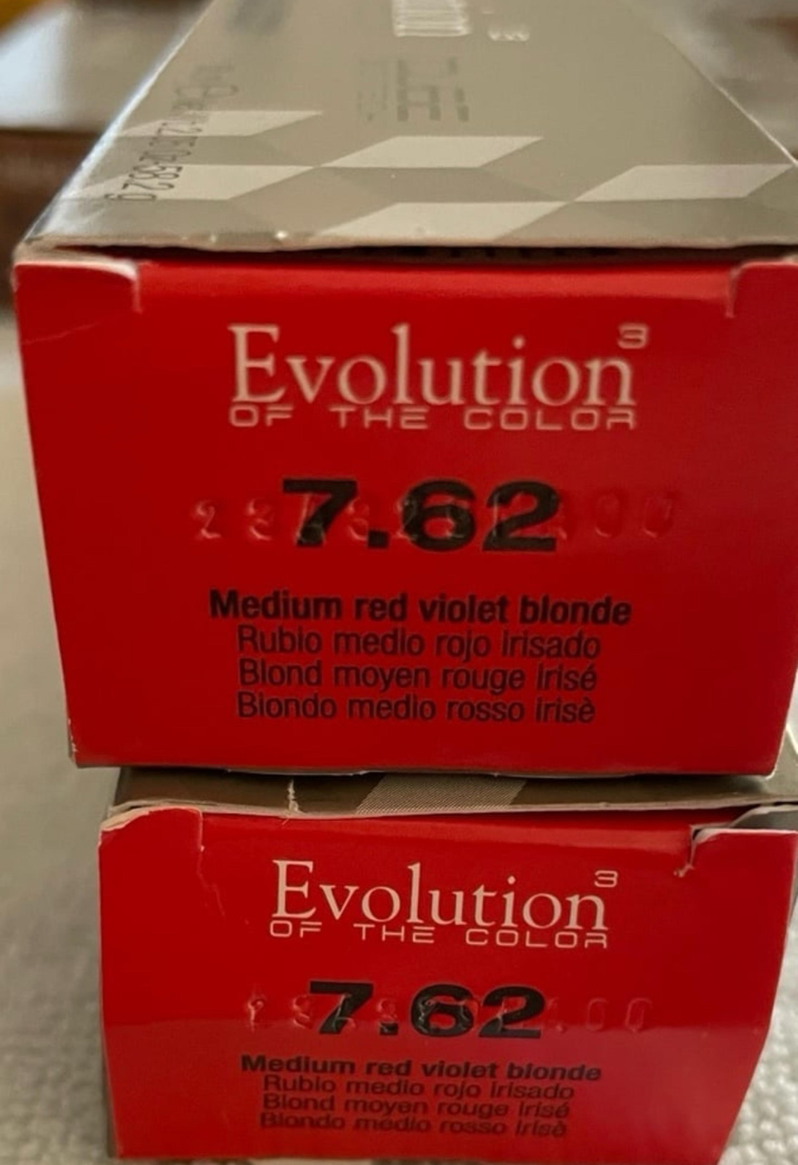 Alfaparf Evolution Haircolor - Medium Red Violet Blonde 7.62 - 2 pack