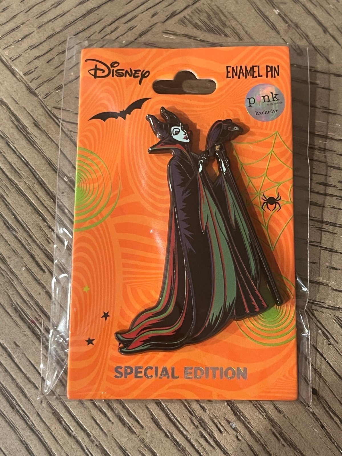 Sold out! Disney Maleficent Halloween Pin Pink a la Mode