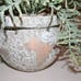 NEW Large HEAVY Artificial Buckler Fern Arrangement in Distressed Planter Pot