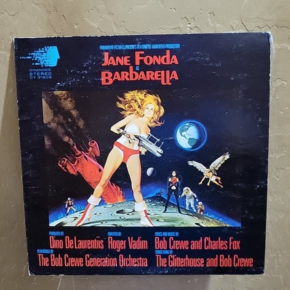 Vintage Barbarella Jane Fonda Soundtrack vinyl record