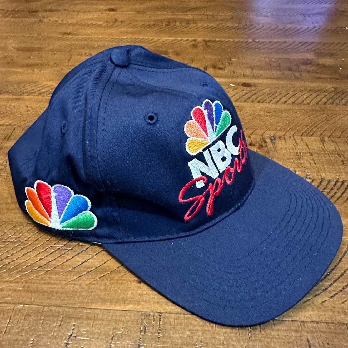 Vintage NBC Sports Specialties Snapback Hat - Navy Blue Big Logo