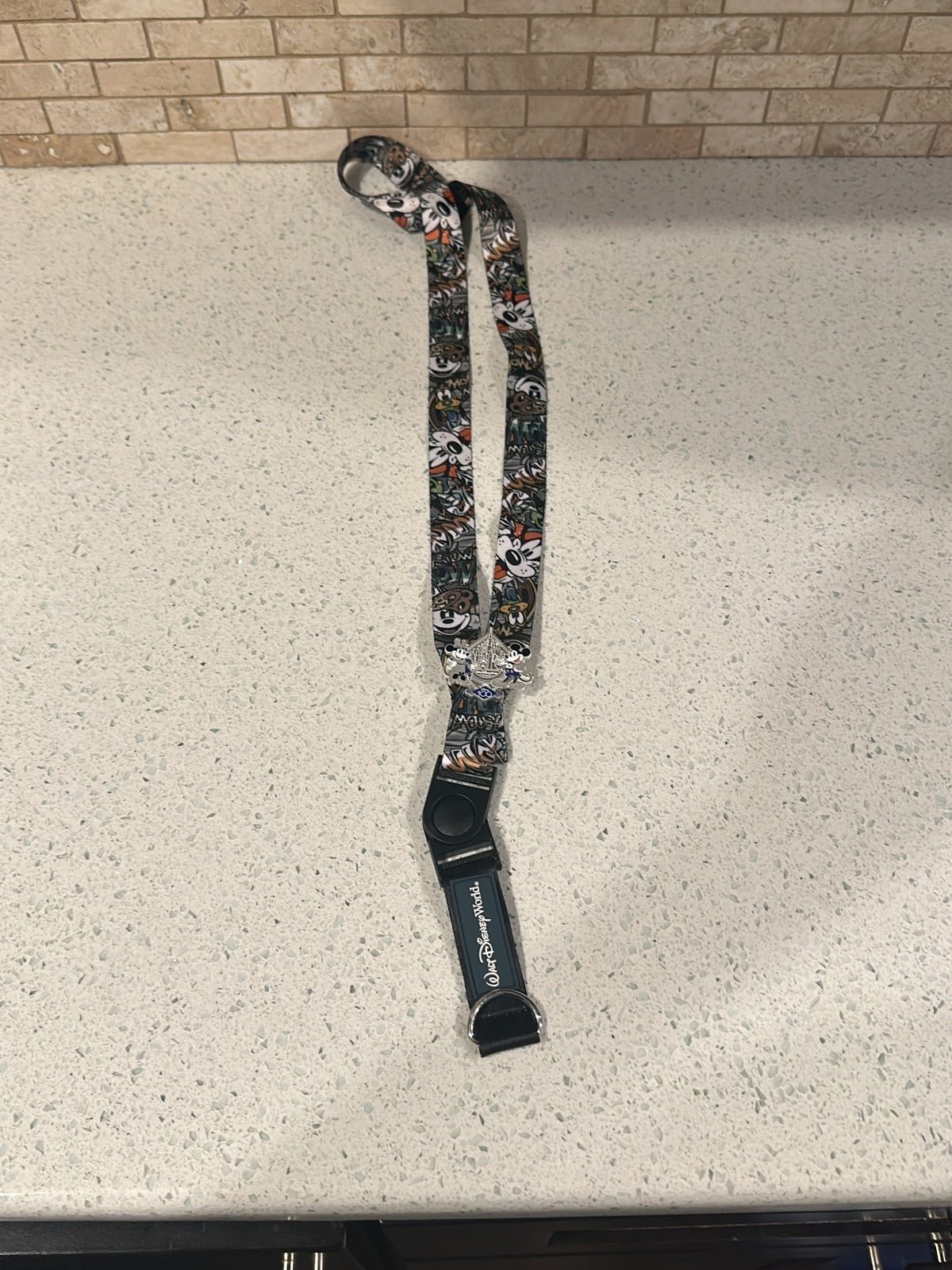 MICKEY MOUSE AND FRIENDS GRAFFITI TRADING PIN LANYARD db