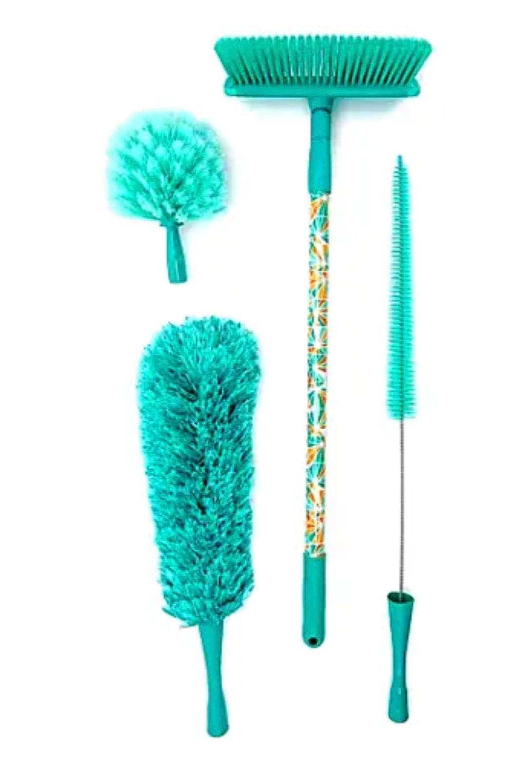 Campanelli Mighty Tidy 5 Pc Indoor/Outdoor scrub brush duster squeege Cleaning