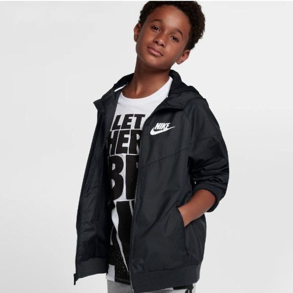 NIKE Windrunner Loose Hip-Length Hooded Jacket Size 4-5 Years Small