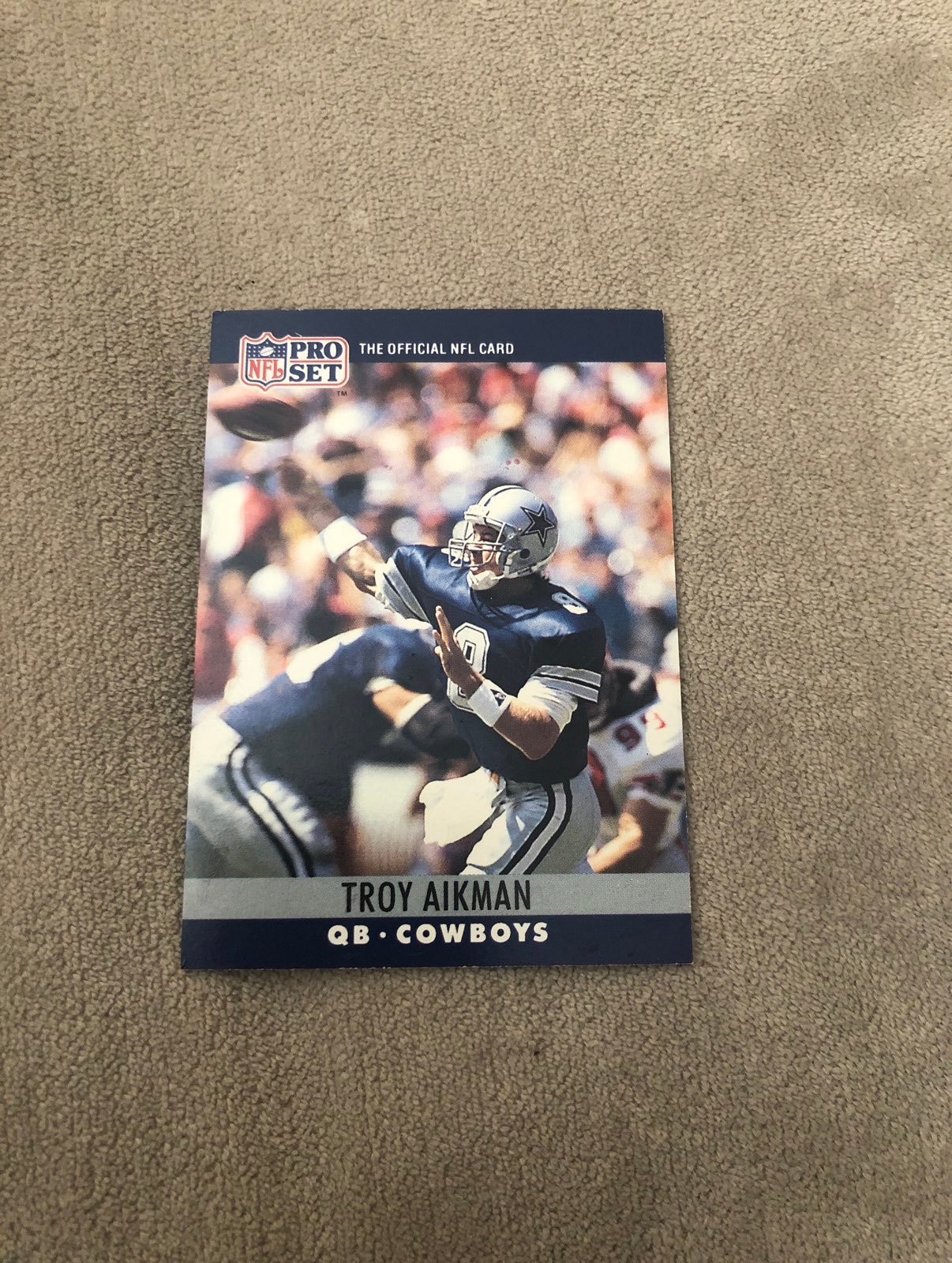 card aikman 1990 Pro-Set