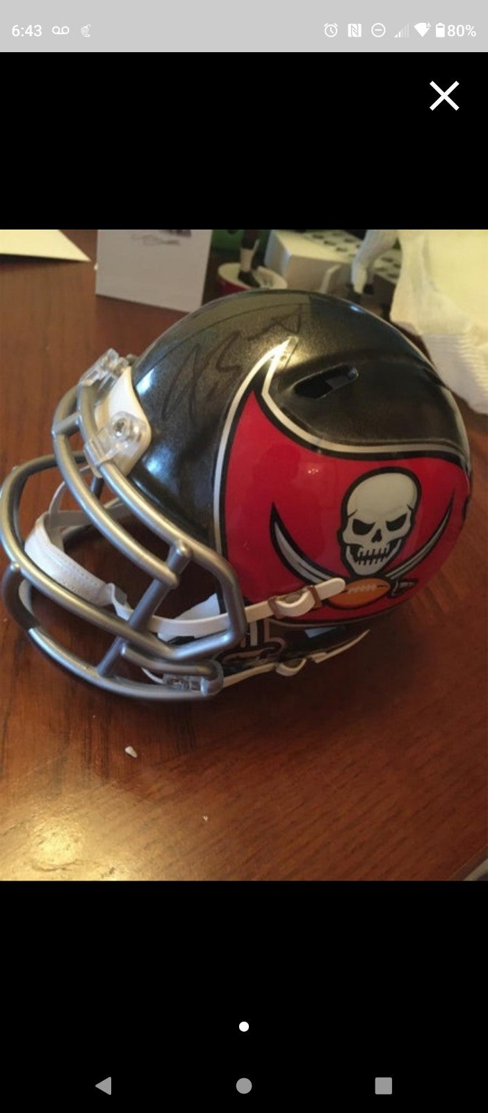 NFL Tampa Bay buccaneer Mini Helmet signed by J. Winston