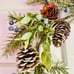 Dusty Blue Berry & Pine Wreath