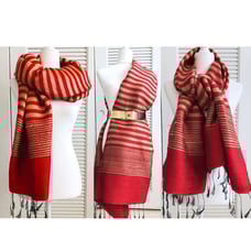 Shawl Red Gold Silk