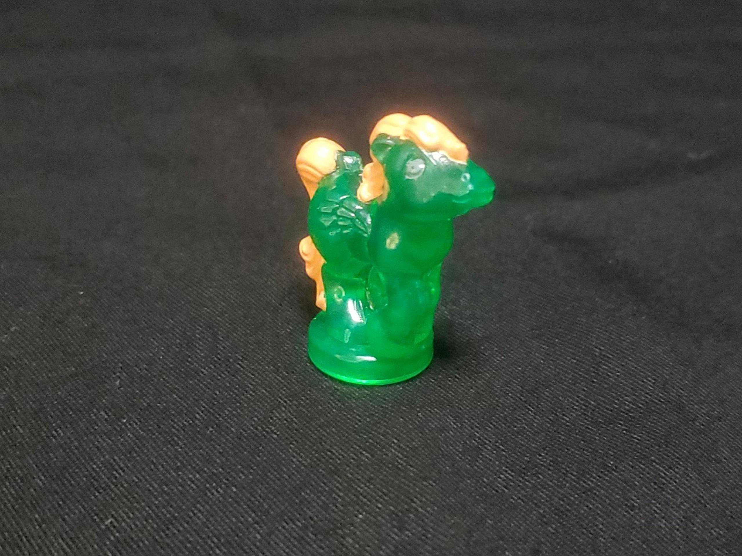 Vintage 1989 Hasbro My Little Pony Petite Ponies Sunsparkle Green Pony 1.5" Toy