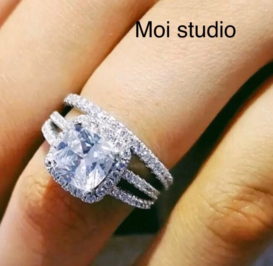 ✨✨3.60 ctw Solitaire Ring Set✨Size: 7✨