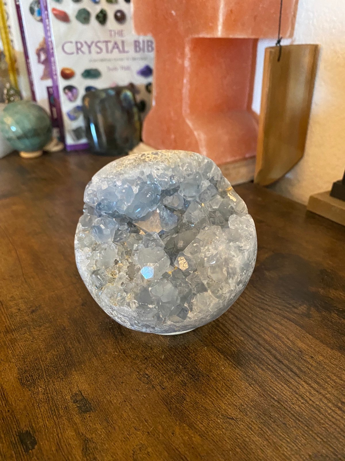 Celestite Druzy Sphere (Gigantic)