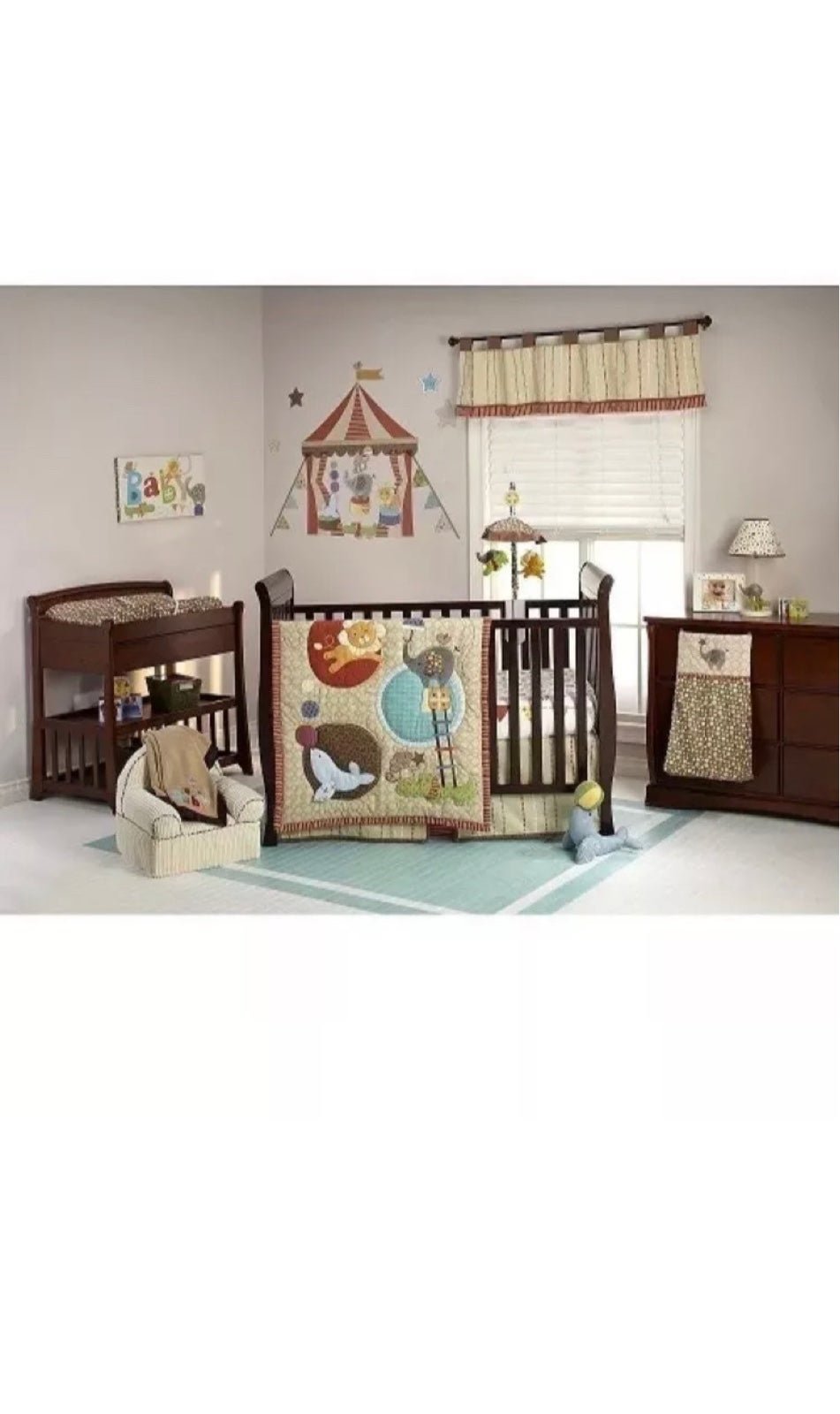 Nojo By Jill McDonald Amazing Animals 5-Pc Crib Bedding Set *New*