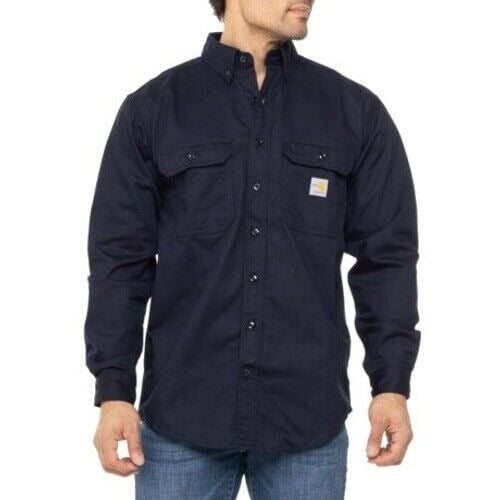 Carhartt FR Force Button Down Work Shirt Flame Resistant Long Sleeve 2XL