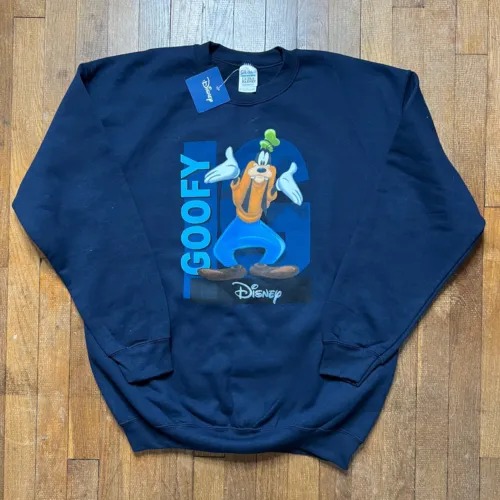Disney Goofy Graphic Sweatshirt In Navy Blue