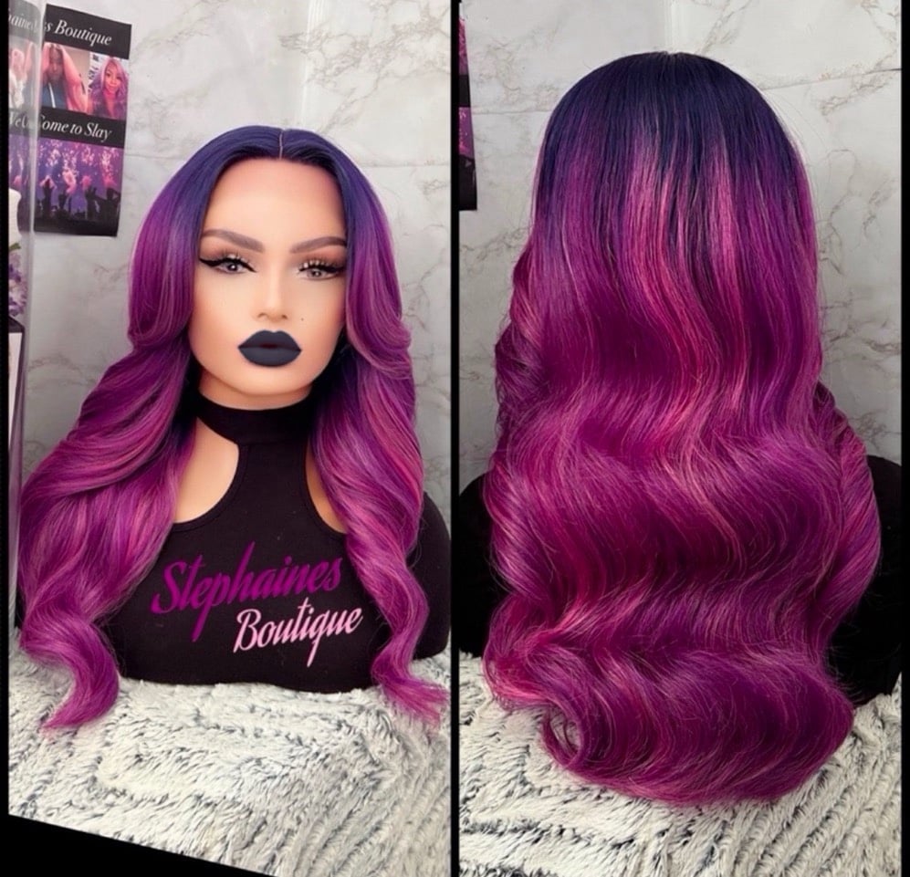 Human Hair Blended Lace Front Wig
