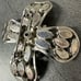 Vintage Sliver Tone KRAMER Signed Clear Rhinestone Crystal Flower Brooch