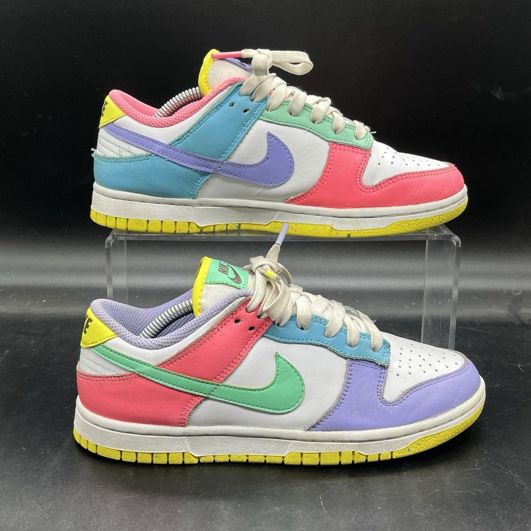 NIKE Women’s Dunk Low SE Easter Candy Sneakers Shoes US 6 DD1872-100