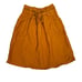 Anthropologie skirt women's XS yellow knee length linen blend side zip