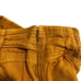 Anthropologie skirt women's XS yellow knee length linen blend side zip