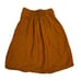 Anthropologie skirt women's XS yellow knee length linen blend side zip