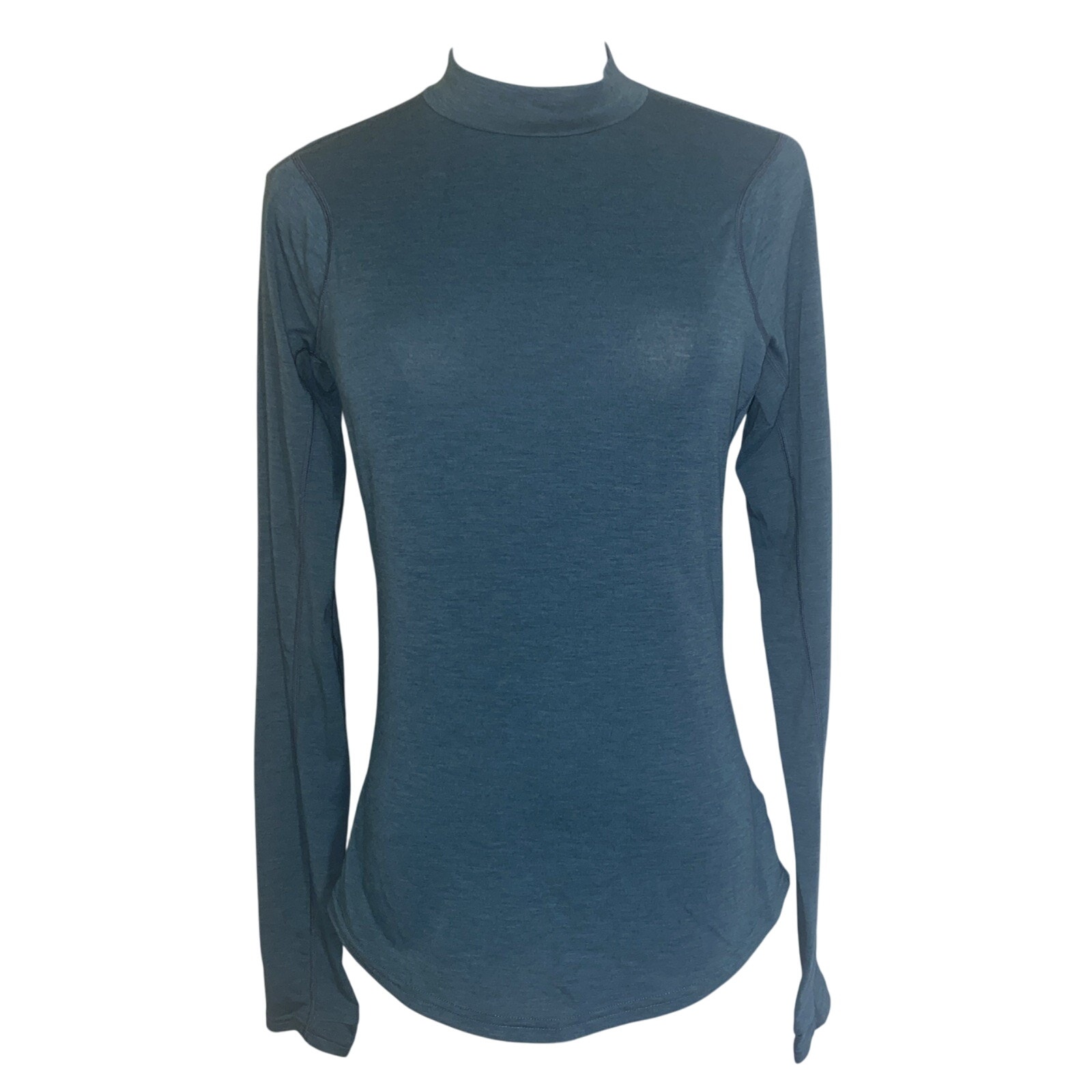 Janji Teal lightweight Repeat Merino Blend long sleeve Shirt Small