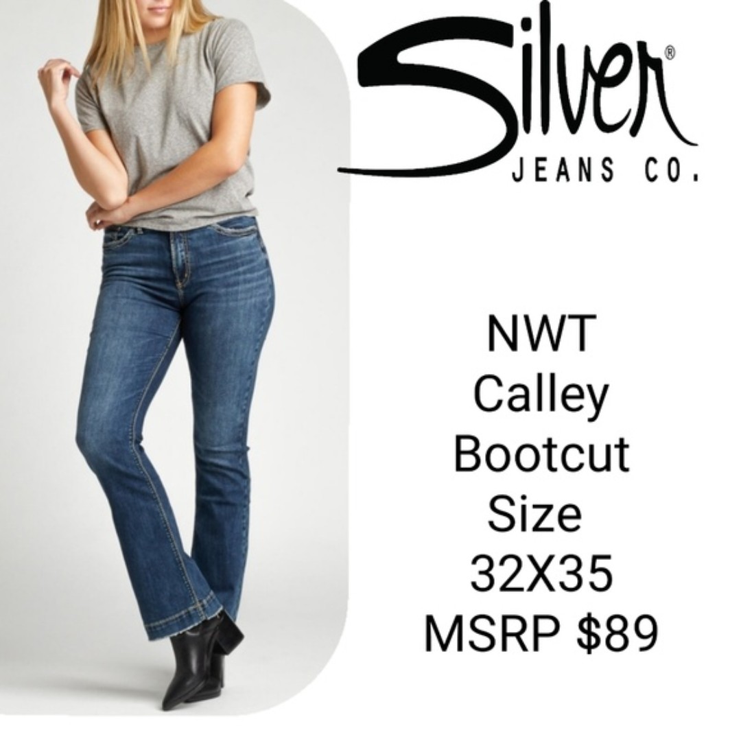 NWT Calley Super High Rise Bootcut Jeans Size 32 Long