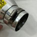 3A Racing Silver Aluminum Performance Muffler Tip Fits Pipes Up To 2-1/2” W Clip