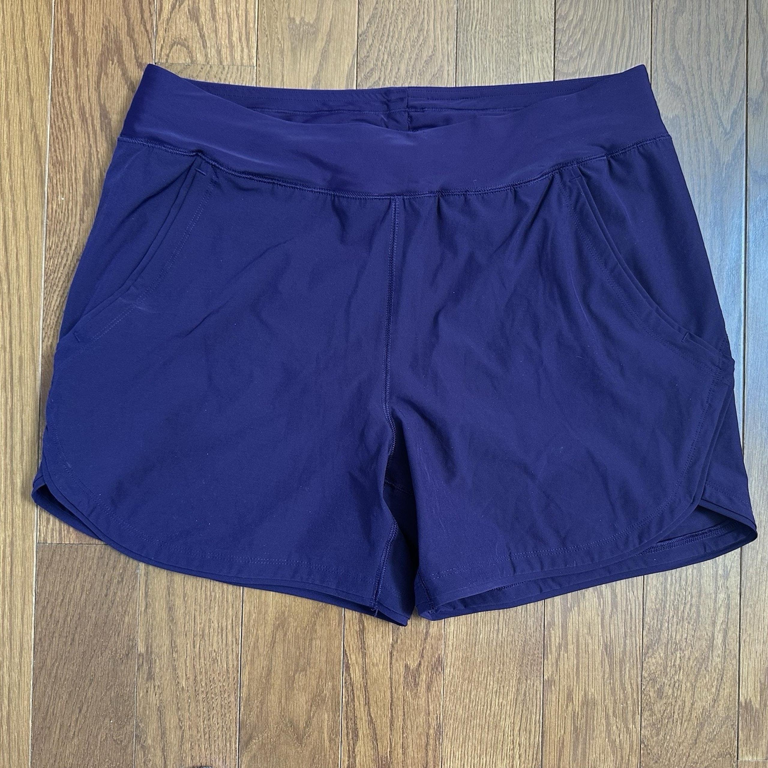 Lands End Women's Quick Dry Board Swim Shorts Size 12 Dark purple
