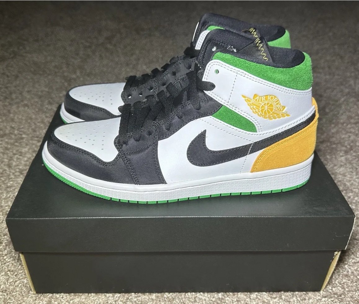 Nike Men’s Shoes Jordan 1 Mid SE (852542101) OAKLAND Size 8 NIB