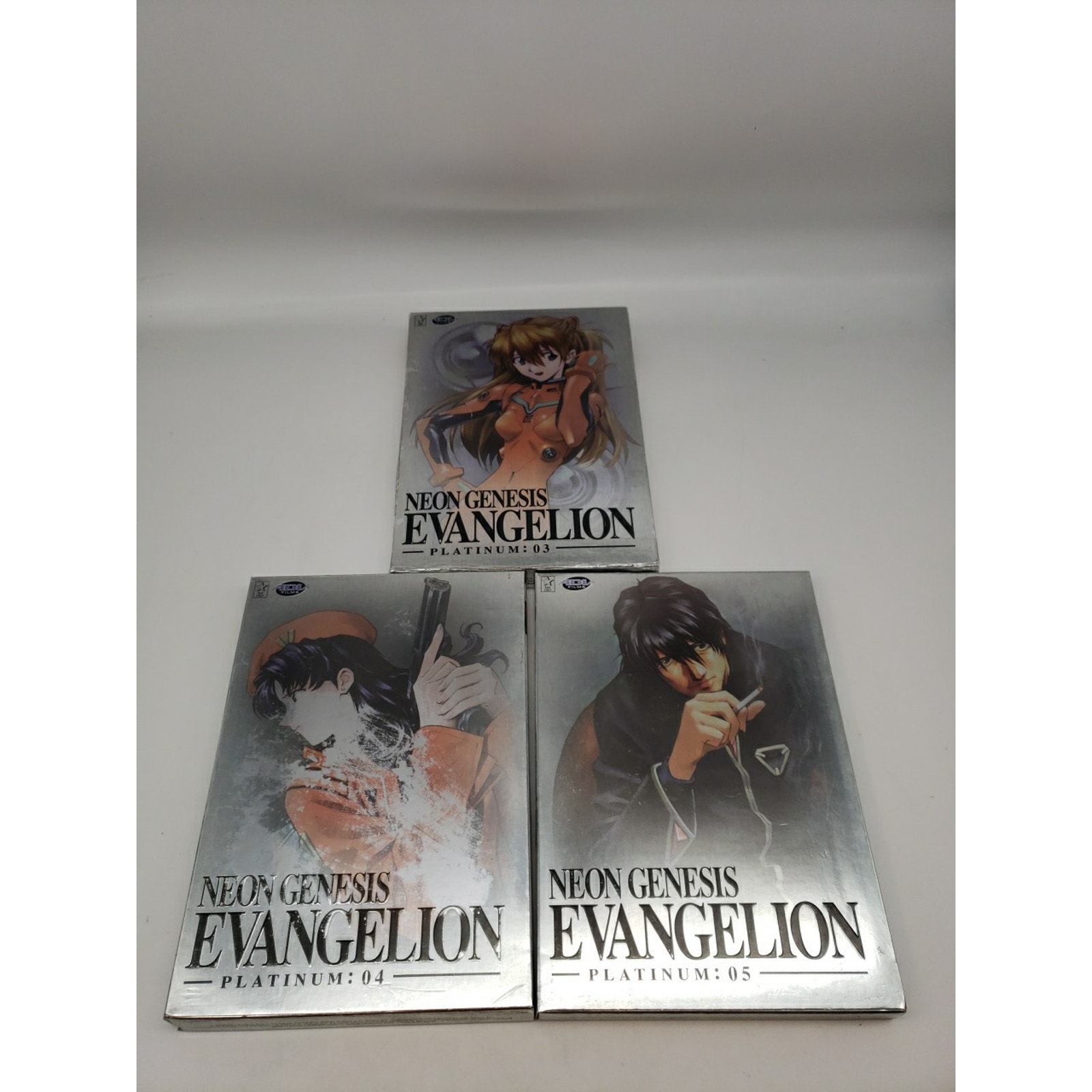 Neon Genesis Evangelion - Platinum: 03 04 05 (DVD, Insert, Slipcover) - TESTED