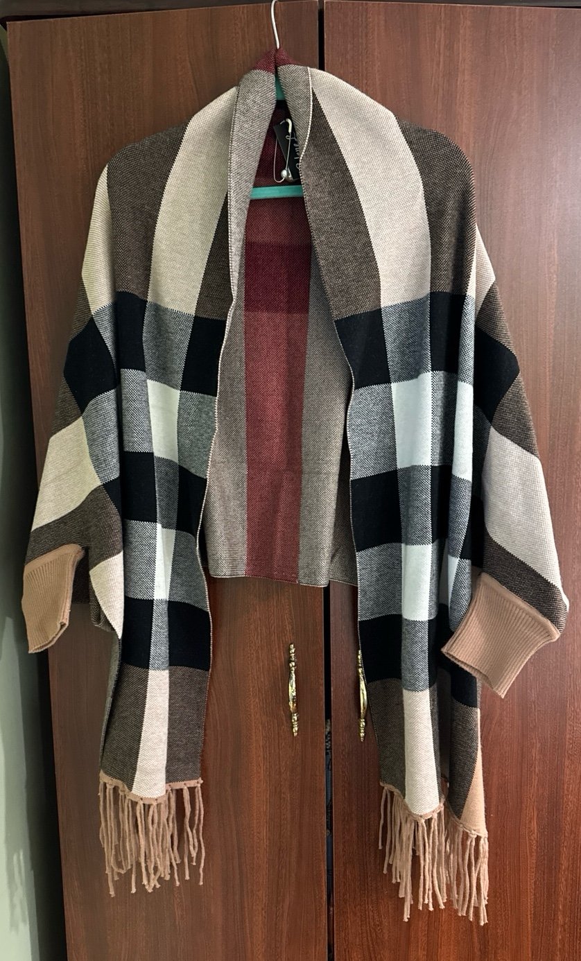 Shawl/Scarf /Cover up/Poncho with sleeves