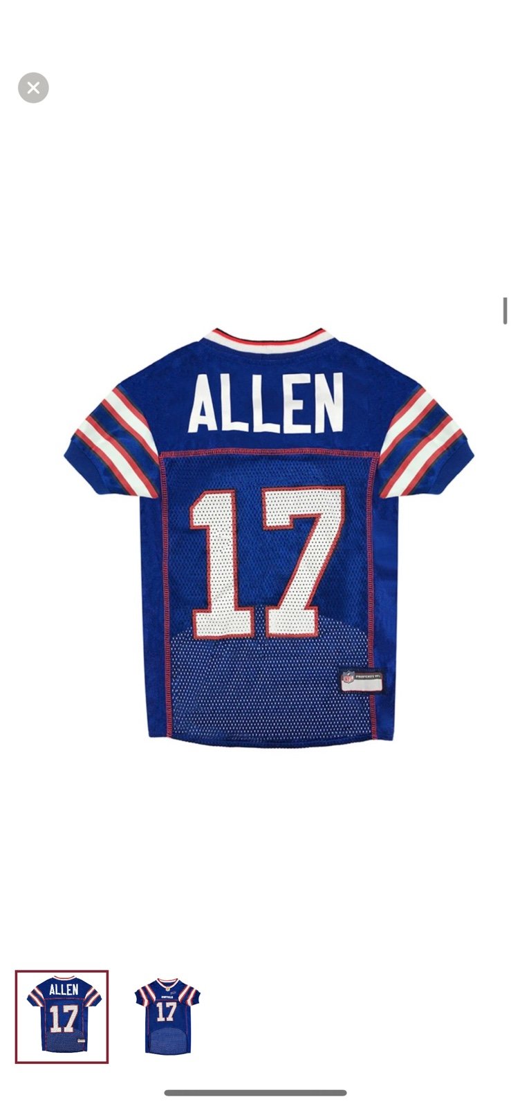 Josh Allen Pet Jersey