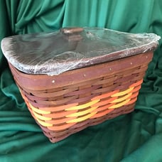 Longaberger Autumn Leaves Weave Large Berry Basket