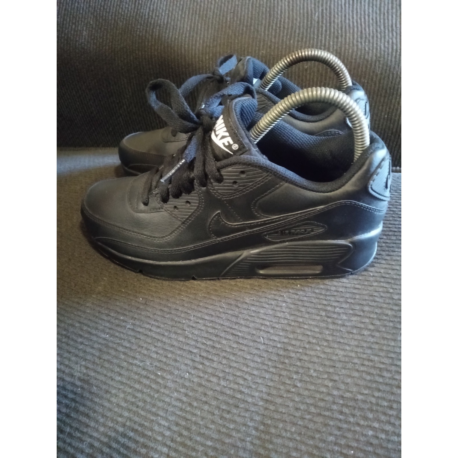 Nike Shoes Youth 5Y W6.5 Air Max 90 LTR Triple Black GS Running CD6864-001