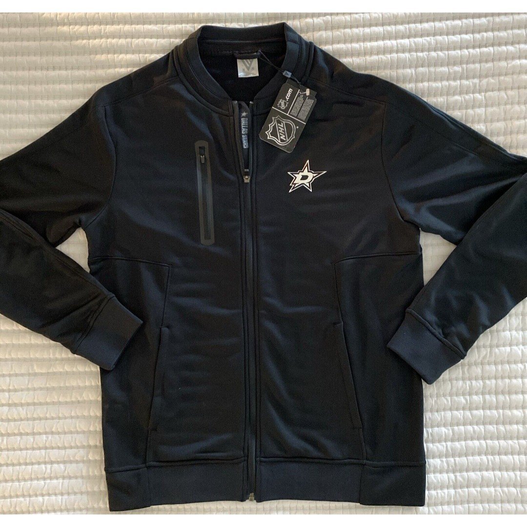 Levelwear Dallas Stars Men’s Black Primo Long Sleeve Jacket -Medium NWT