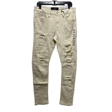 Rue 21 - Men's Supreme Flex Skinny ARC Jeans Distressed - Beige - 32 x 32