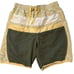 Vintage OP Swim Trunks Green Yellow White Medium