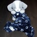 NEW Carters Child of Mine Puppy Dog Plush Toy and Blanket Set Navy Blue Stars