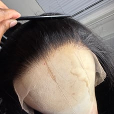 Lace front wig human hair