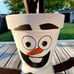 Olaf character flower pot