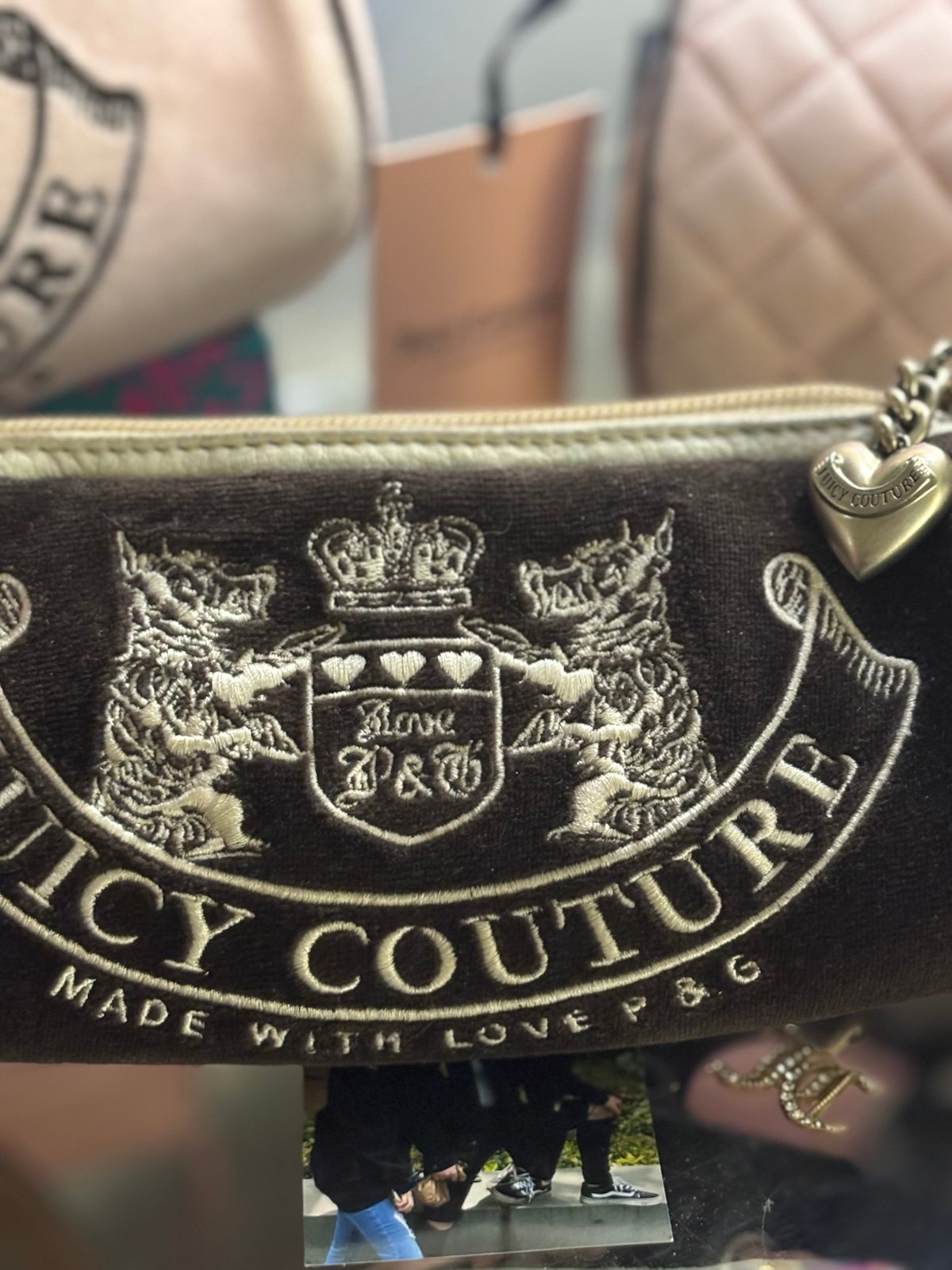 On hold! Scottie Dog pencil case up cycled with a ribbon chain strap