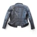 Leather King Vintage Biker Motorcycle Leather Jacket Black Women's M