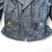 Leather King Vintage Biker Motorcycle Leather Jacket Black Women's M