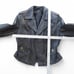 Leather King Vintage Biker Motorcycle Leather Jacket Black Women's M